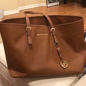 Cognac Michael Kors Tote